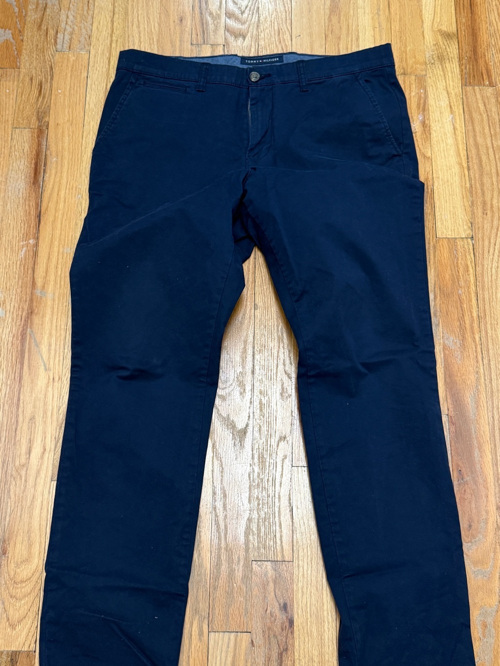 Tommy Hilfiger Slim Fit Navy Chinos 35x32
